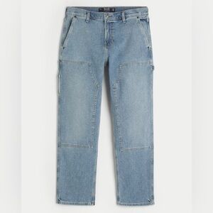 Hollister Men's Light Blue Relaxed Jeans